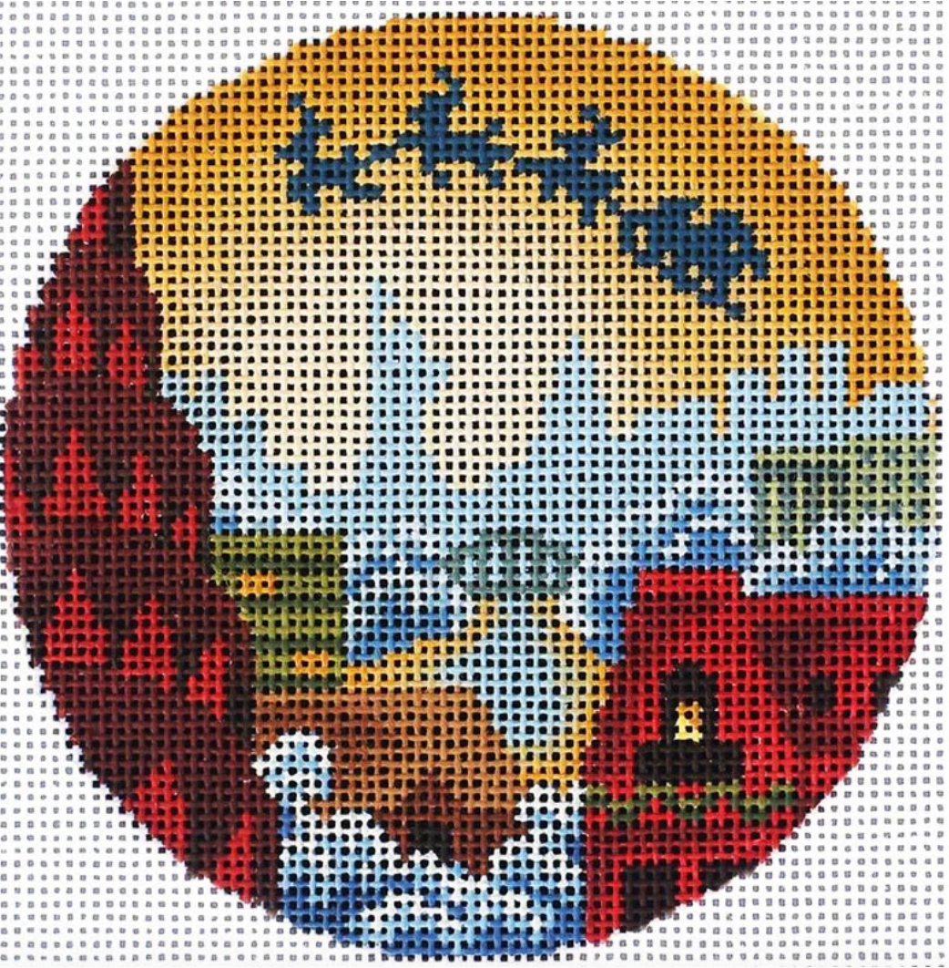 AC048 Christmas Eve Rooftops Over New York City