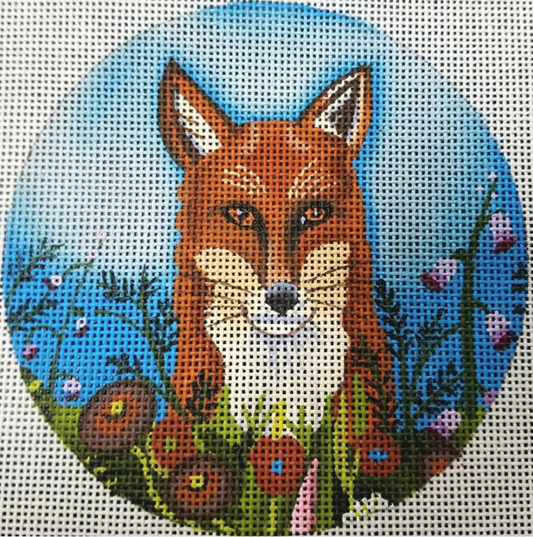 CN1512 Fox in Flowers Ornament