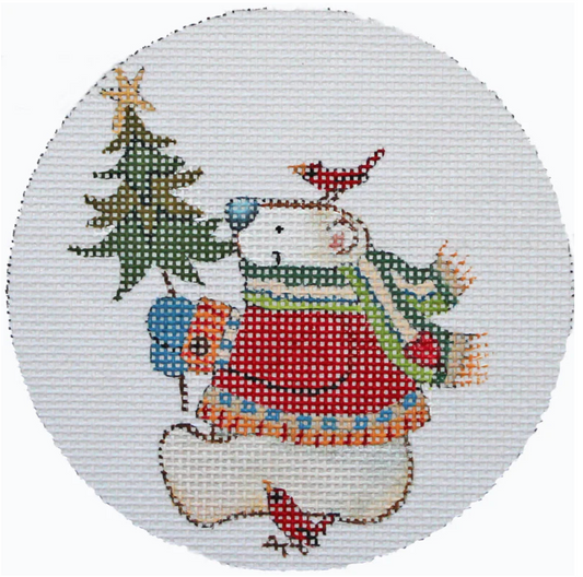 JS808 Christmas Plaid Bear