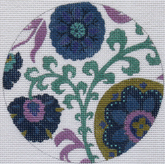 SH1805 Blue Floral Round