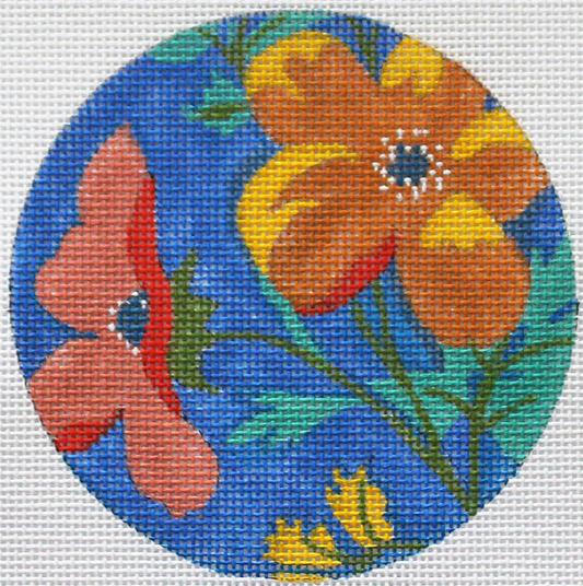 SH1821 Poppies on Blue