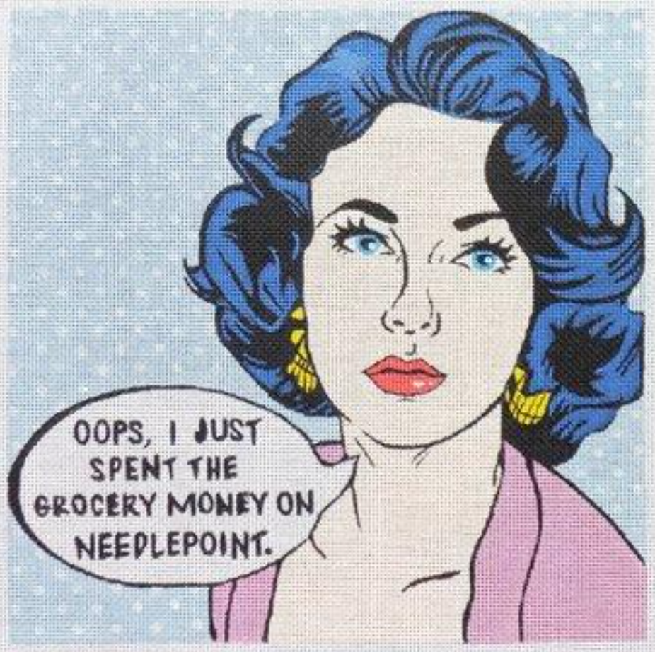 70677 Pop Art Needlepoint - Grocery Money