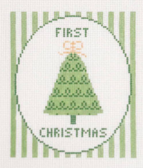 GP115c- Babys First Christmas - Green