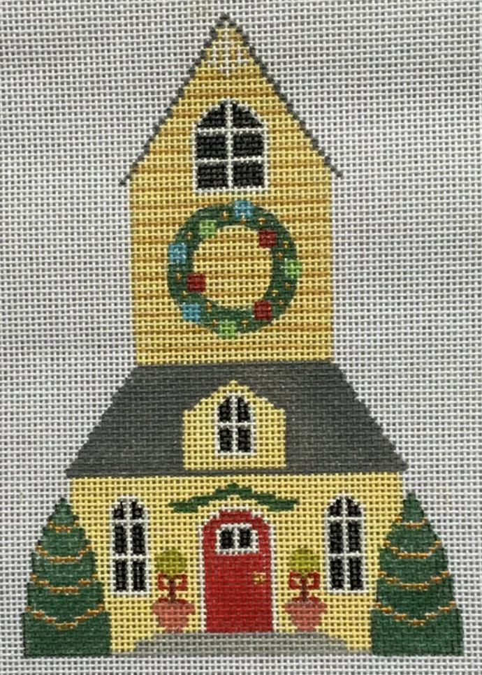 B-385B Yellow Christmas House