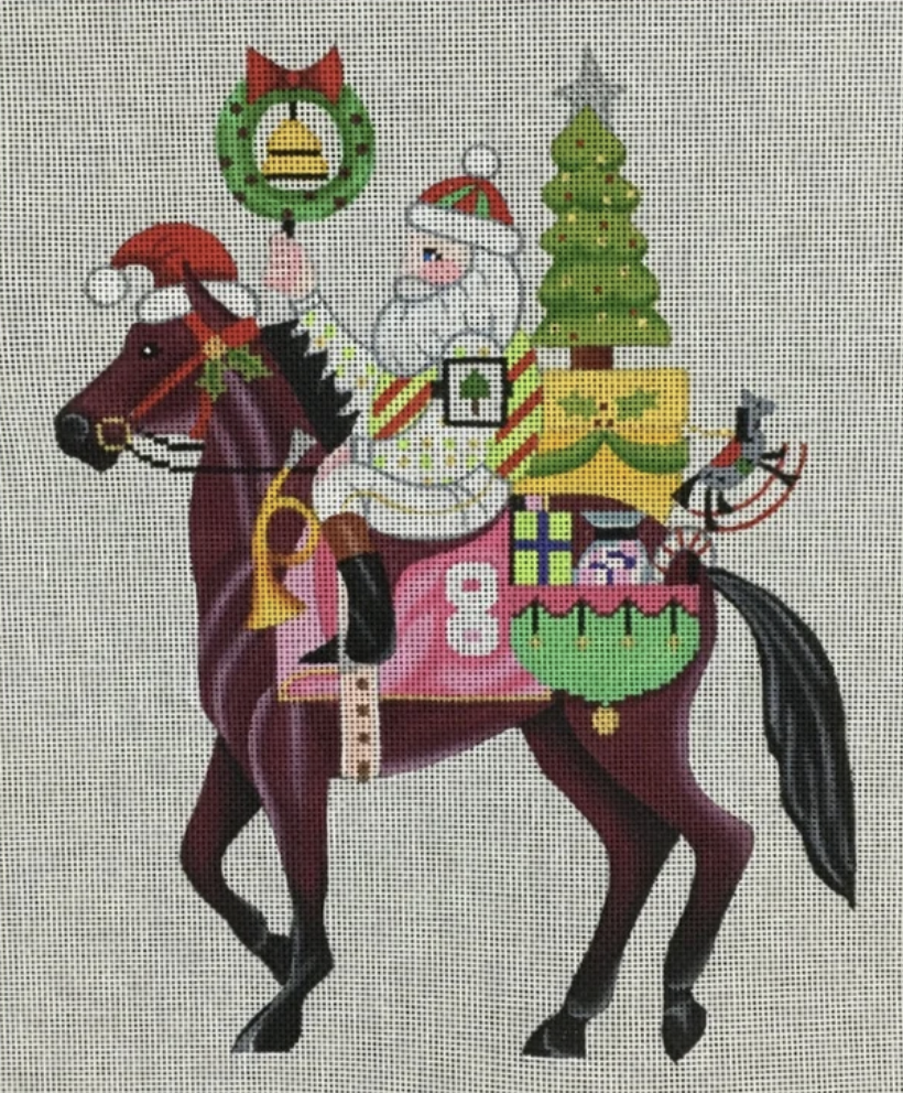 B-344 Santa on Thoroughbred Horse