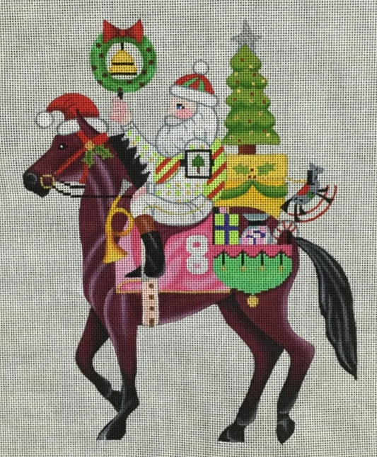 B-344 Santa on Thoroughbred Horse