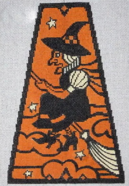 B-267B Vintage Halloween Panel - Witch