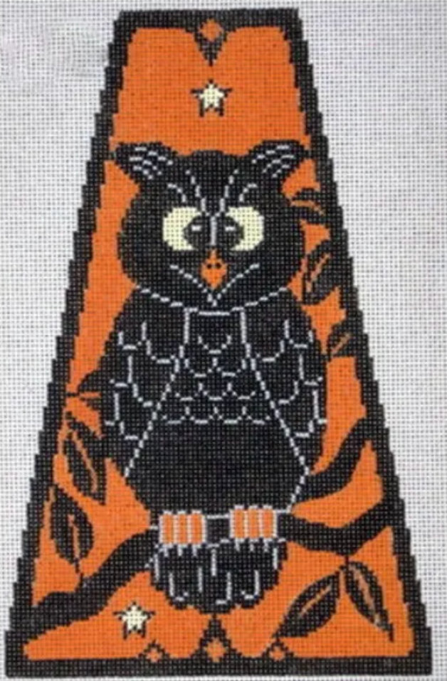 B-267C Vintage Halloween Panel - Owl