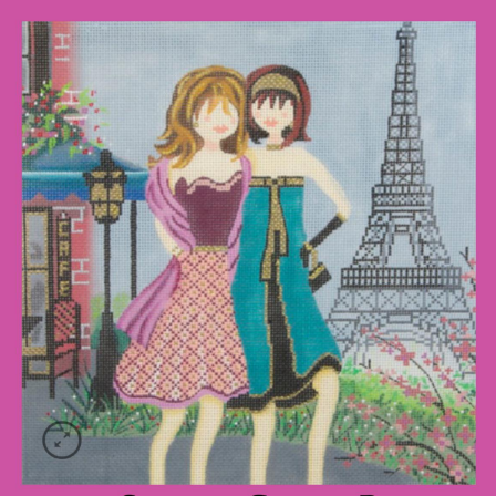 Two Girls in Paris Stitch Guide