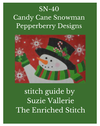 SN40 Candy Cane Snowman Stitch Guide