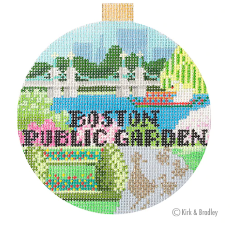 KB1663 Boston Public Garden Travel Round