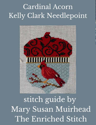 KCN1513 Winter Cardinal Acorn Stitch Guide