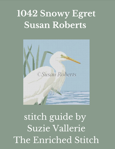 1042 Snowy Egret Stitch Guide