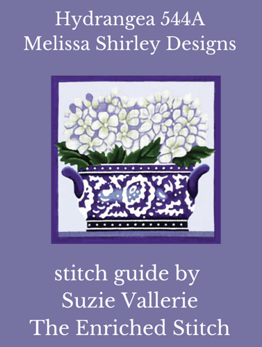 544A Hydrangeas in Vase Stitch Guide