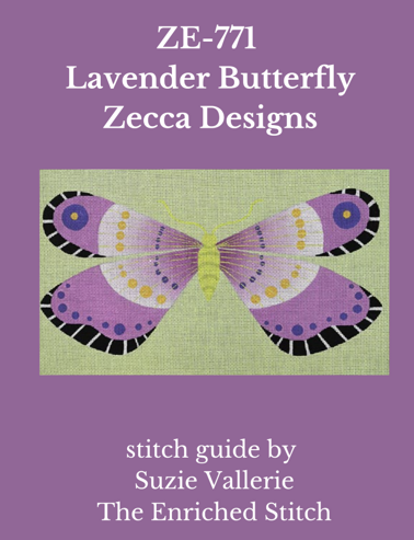 ZE771 Lavender Butterfly Stitch Guide