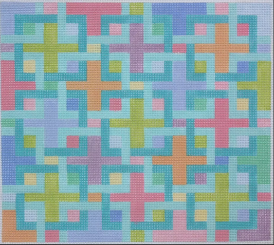 PL-14 Large Interlocking Squares - Pucci-inspired