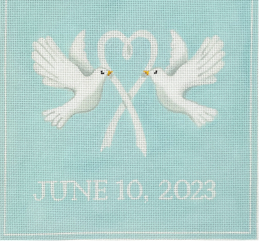 PL-574 Ring Bearer Doves Pillow