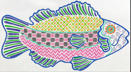 PL-585 Funky Fish #1 Facing Right 13 mesh