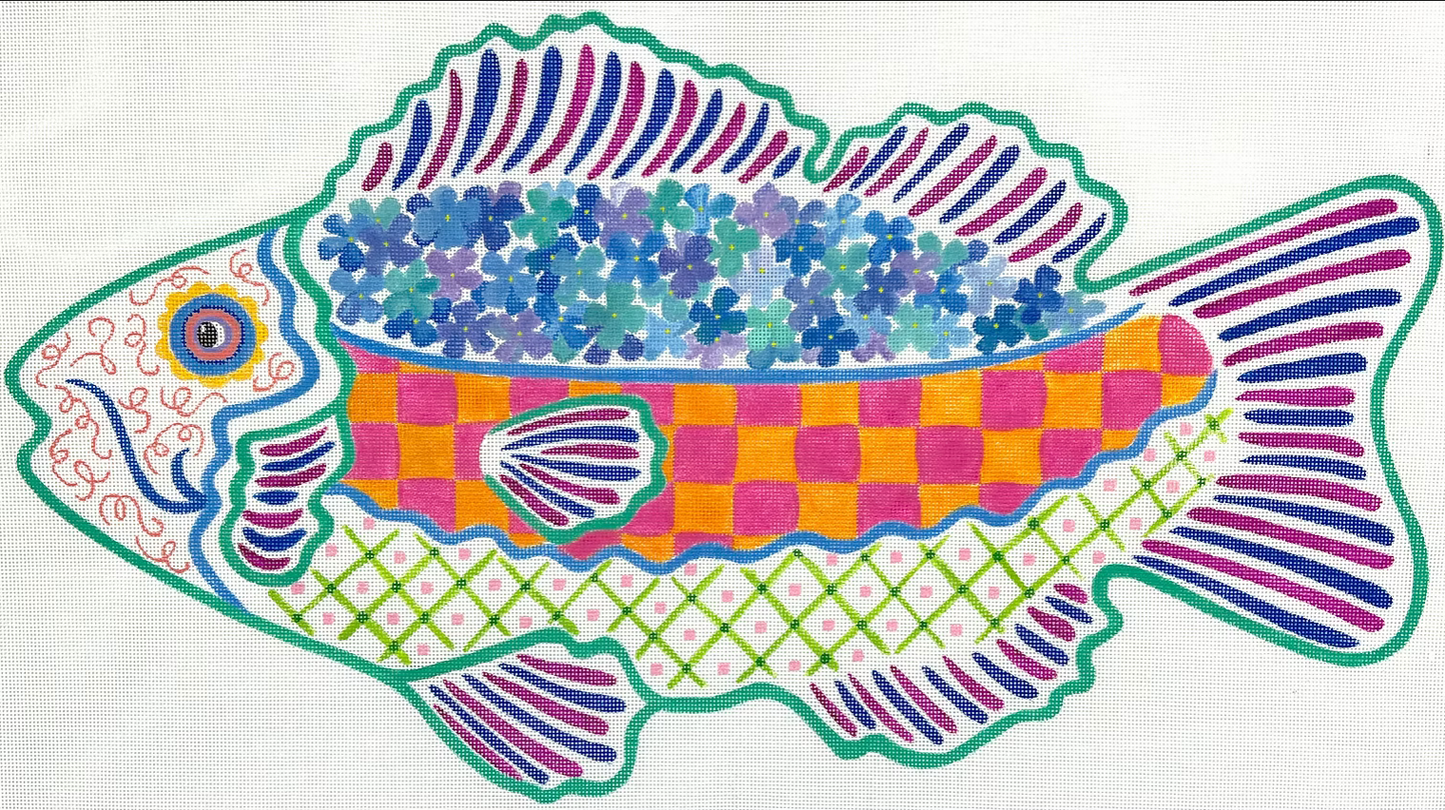 PL-586 Funky Fish #2 Facing Left 13 mesh