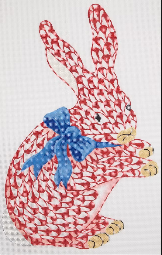 SST-331 Standing Bunny - Red with Bow