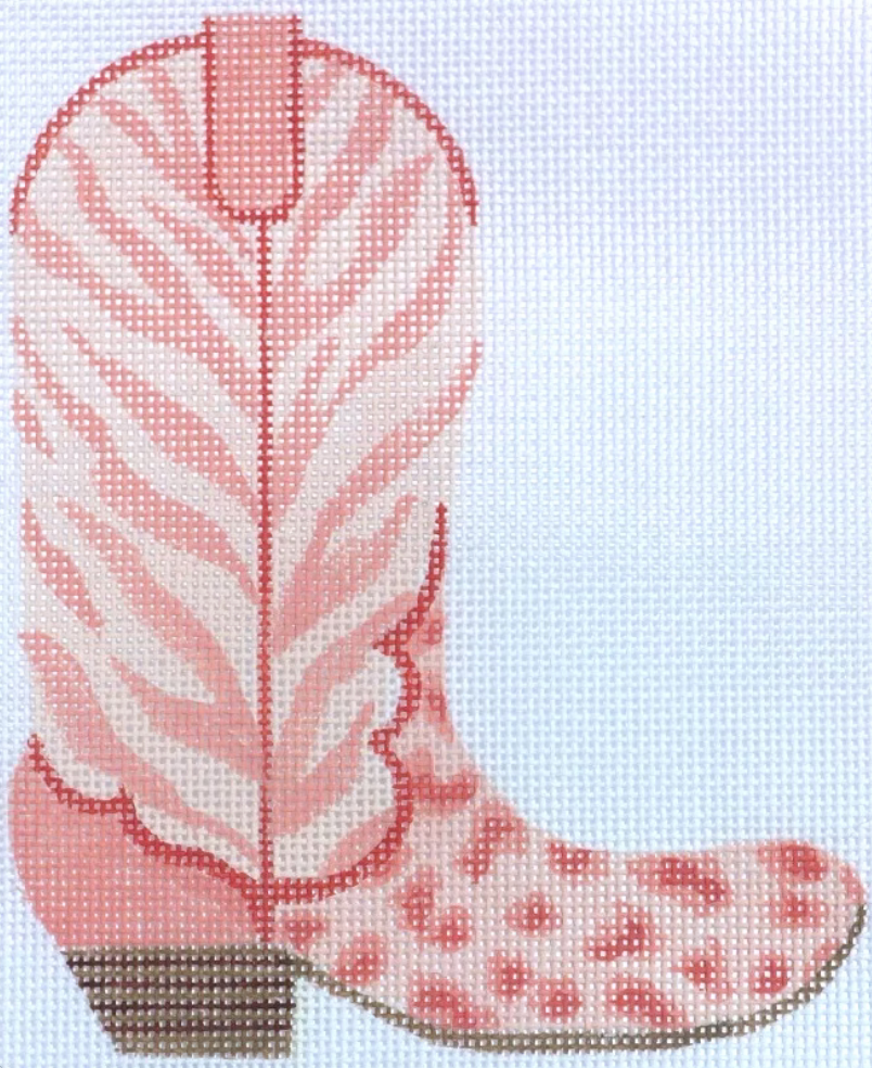 CB-03R Cheetah and Zebra Cowboy Boot