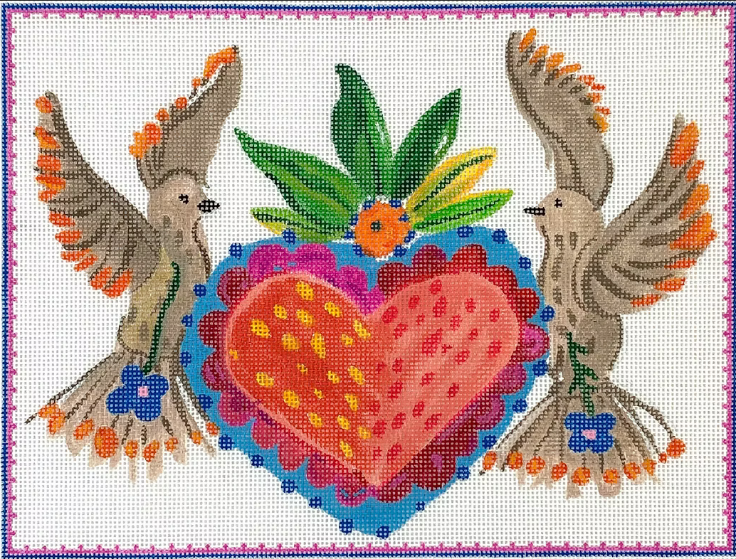 CG-PL-19 Doves with Heart