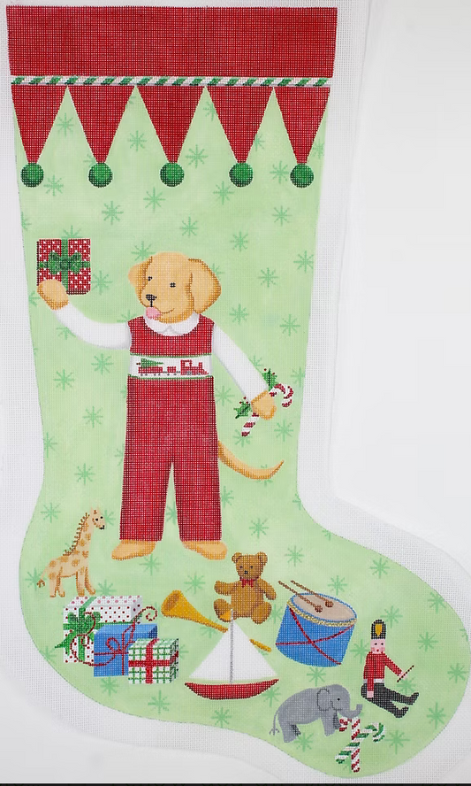 KR-STK-02 Girl Dog Stocking