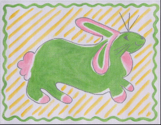 JW-PL-07 Rabbit - Pink and Green