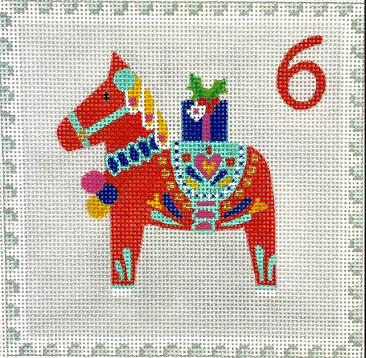 KH-PL-06 Advent Stamp - Sweden - Dala Horse