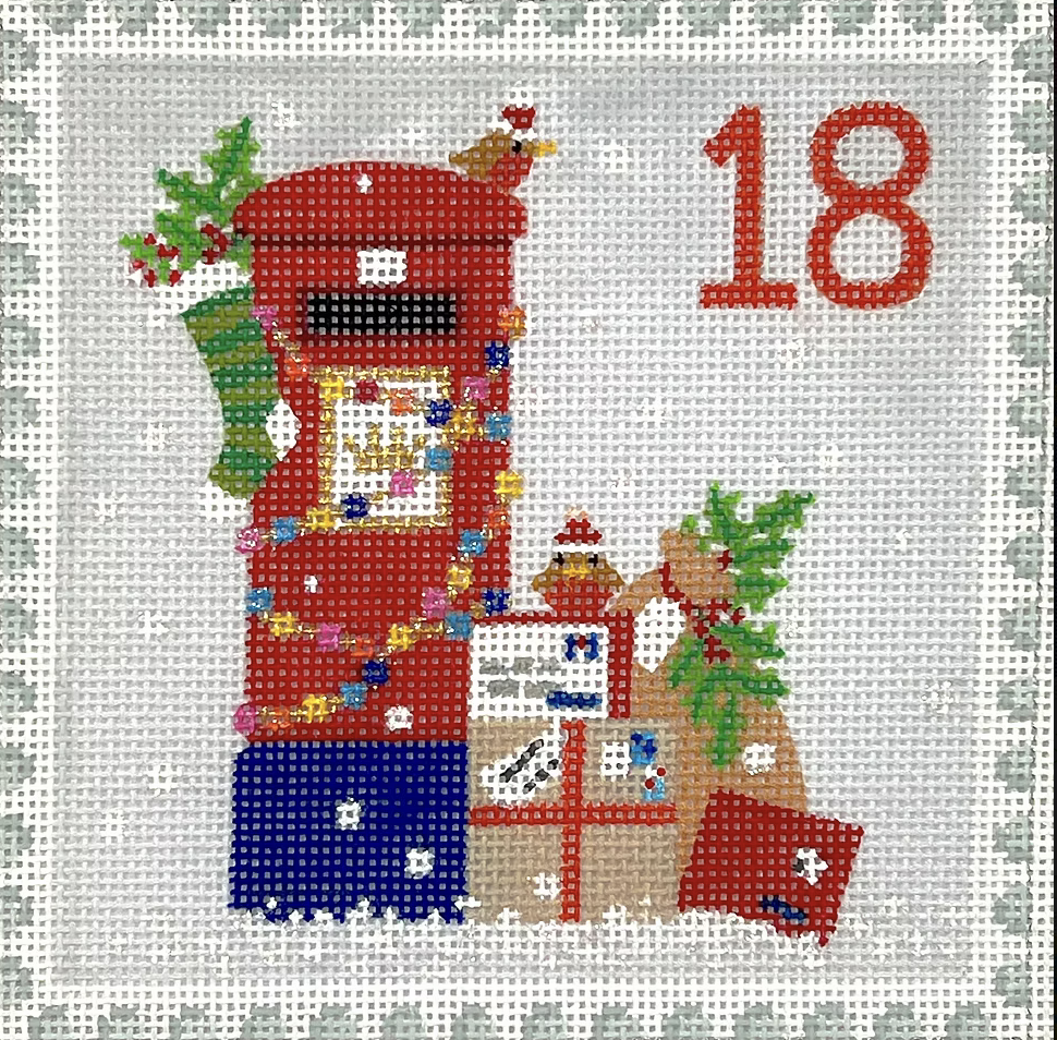KH-PL-18 Advent Stamp - England - Letter Box