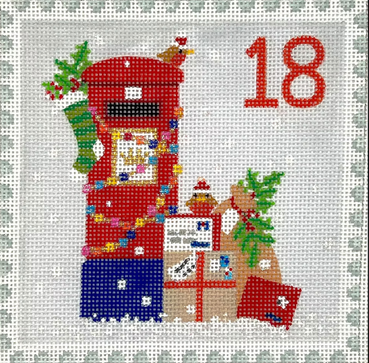 KH-PL-18 Advent Stamp - England - Letter Box