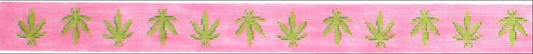 BL-422 Pink Weed Leaves Belt