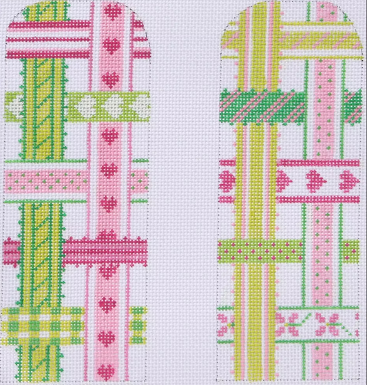 EGC-02f Woven Ribbons Half-Size Eye Glass Case