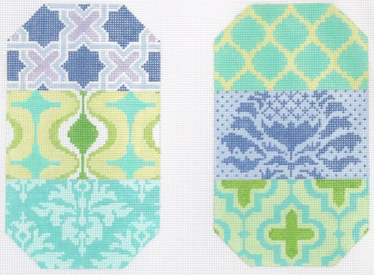 EGC-52 Damask Patchwork Full-Size Eye Glass Case