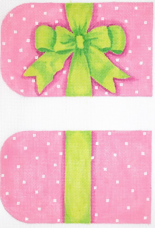 EGC-53 Lime Bow Full-Sized Eyeglass Case