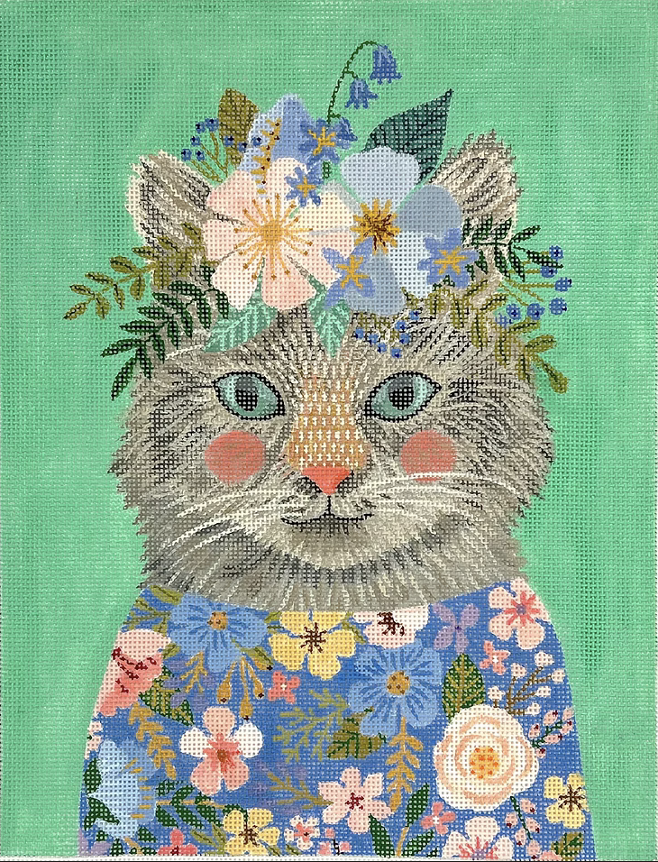 MIAC-PL-22 Kitty with Flowers