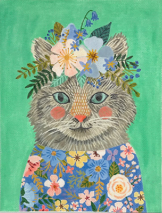 MIAC-PL-22 Kitty with Flowers
