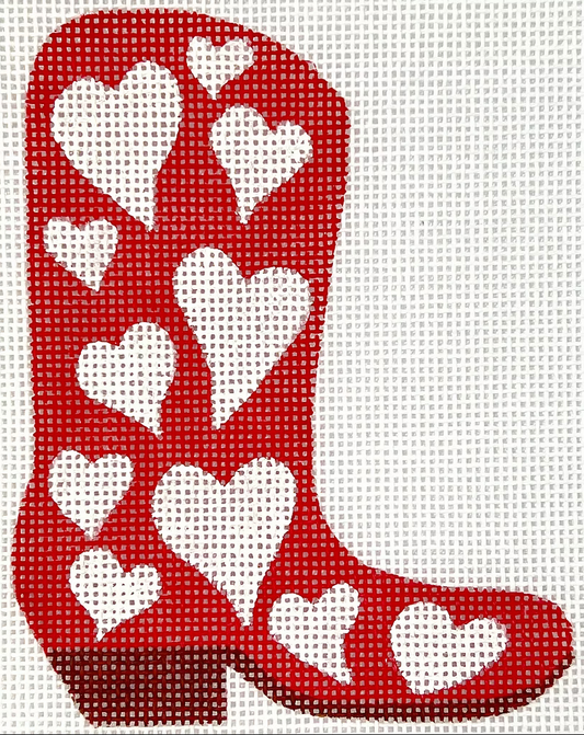 OM-378 Hearts Mini Cowgirl Boot