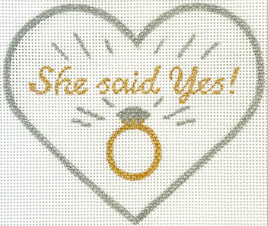 OM-432 "She Said Yes!" Mini Heart