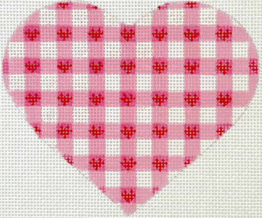 OM-422 Red Hearts on Pink Mini Heart