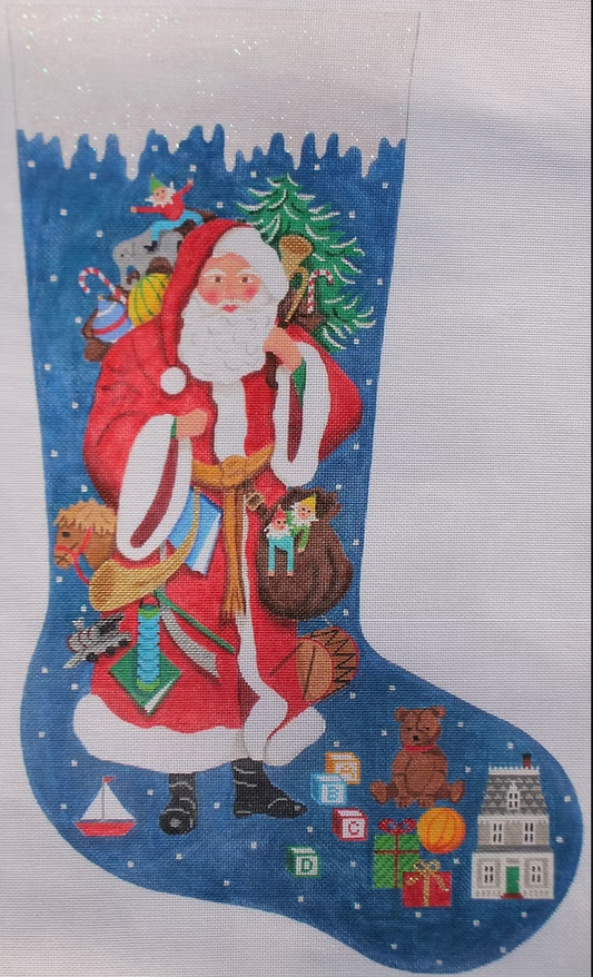 STK-01 Victorian Santa Stocking