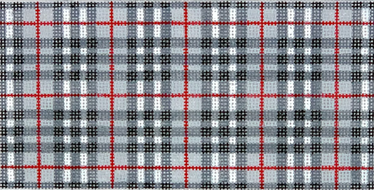 INSPCL-06 Gentleman's Plaid Black/Red/White Plaid Clutch Insert