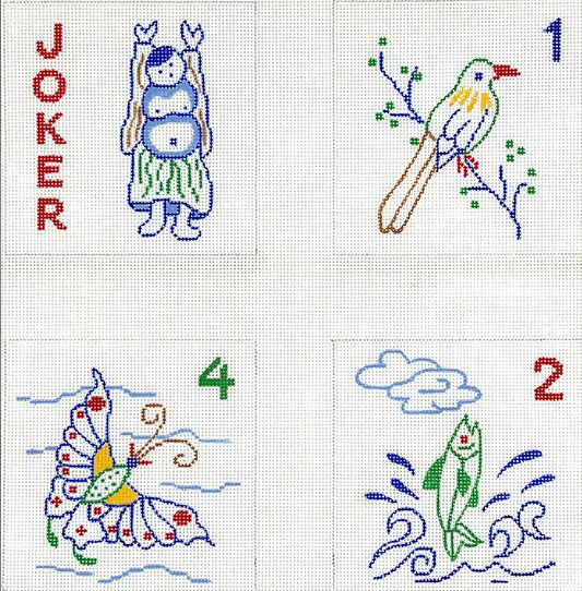 CO4-60 Mahjong Tiles Coasters