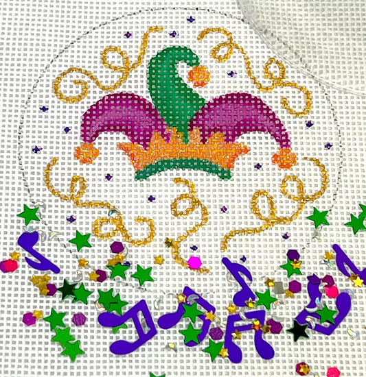 OMD-38 Mardi Gras Jester's Hat Snow Globe