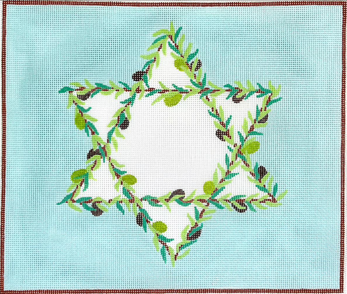 TAL-07 Star of David with Oilve Branches Tallis Bag