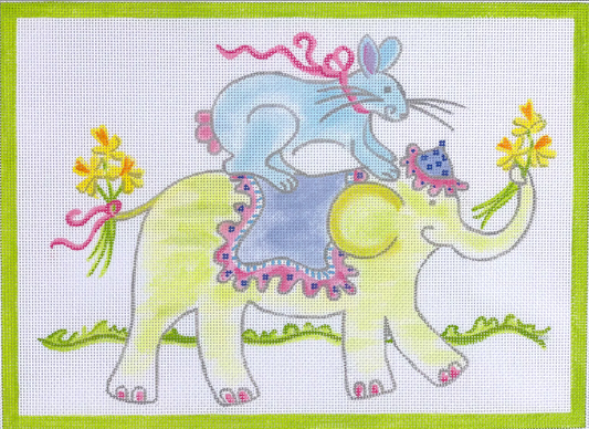 JW-PL-14 Bunny Riding on Elephant
