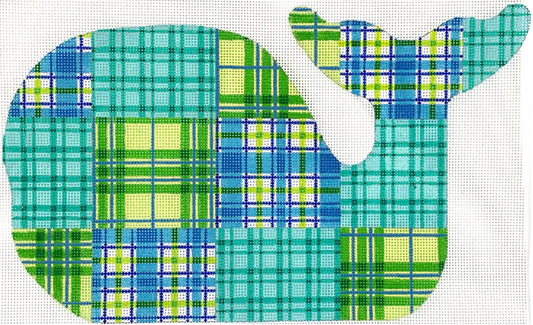 SST-254 Medium Whale - Madras Blue and Green