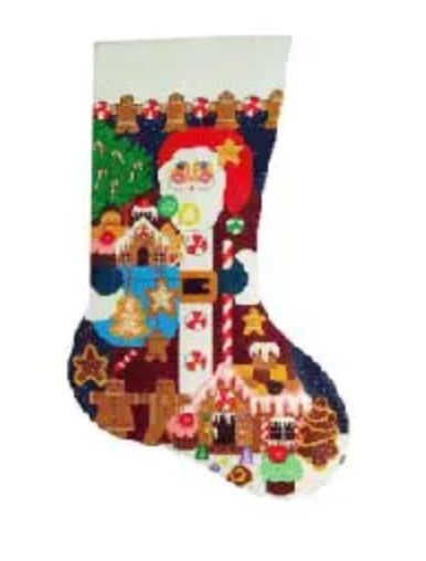 ST-CS-40 Gingerbread Santa Stocking