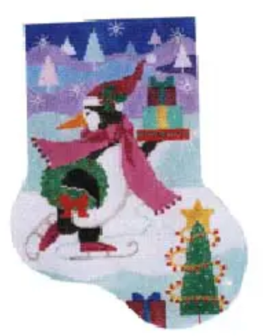 ST-MC18B Skating Penguin with Gifts