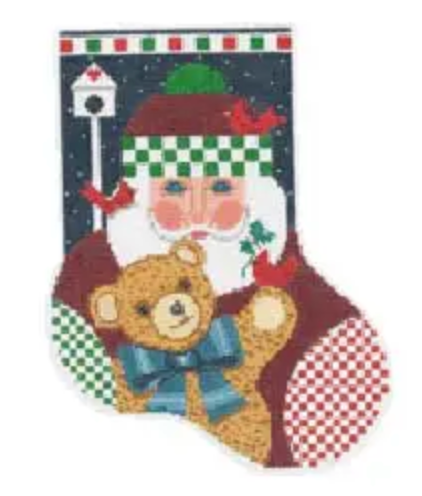 ST-MC02B Santa with Teddy Bear Stocking